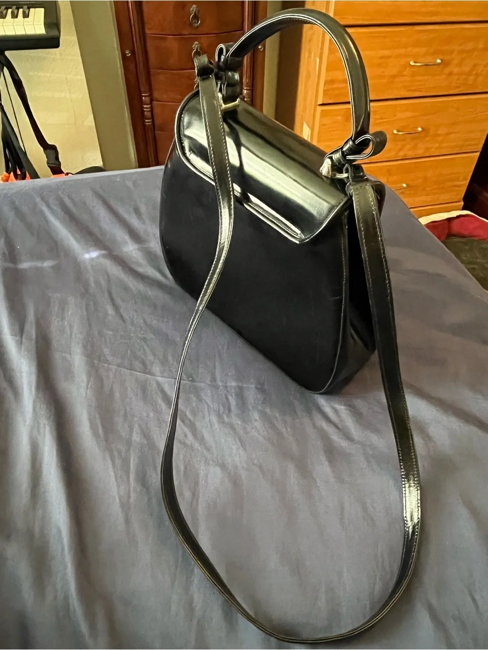BARRY KIESELSTEIN-CORD - 925 STERLING SILVER LABRADOR CHARM SHOULDER BAG 1989